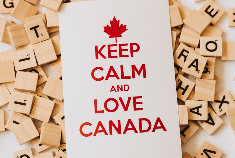Mensaje Keep Calm and Love Canada