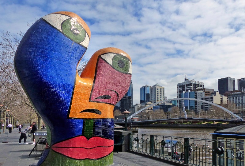 Escultura de mosaico, Melbourne, Australia